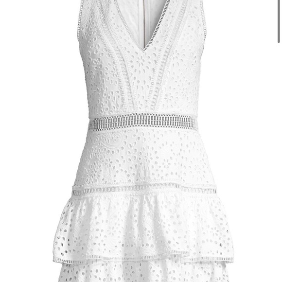 Alice + Olivia Tonie Embroidered Eyelet Dress size 10 - Picture 5 of 5